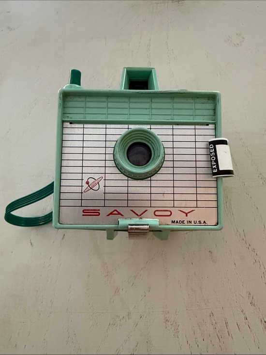 imperial Other - Savoy Imperial Box Camera Seafoam Green with Film 1960’s - untested